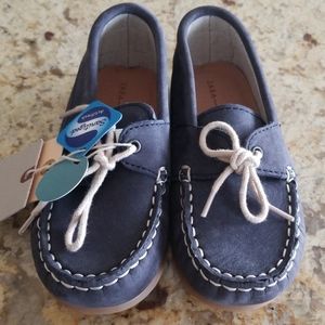 Zara boys leather loafers sz 26 or 9.5 $49.99